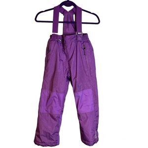 Weatherproof 32 Degrees Purple Ski Snow Pants Bib Overalls size small